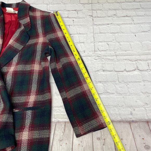 Vintage Private Concepts Women Blazer Jacket Size 16 Wool Polyester B333 -16 - Picture 6 of 16